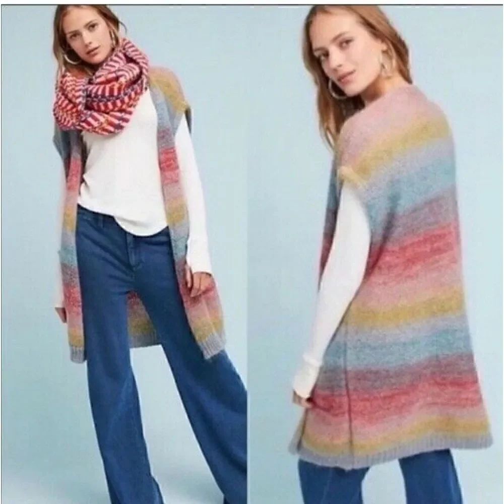 NWOT Anthropologie Moth Mohair Blend Sweater/Cardigan XS Small